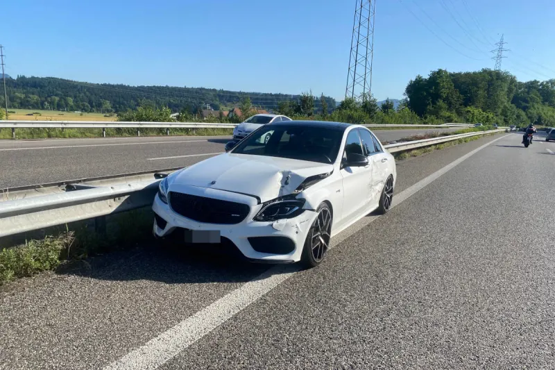 A1 Suhr AG – Kollision auf der Autobahn