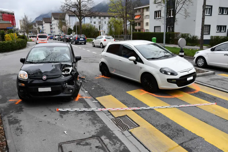 Chur GR – Auffahrunfall vor Fussgängerstreifen