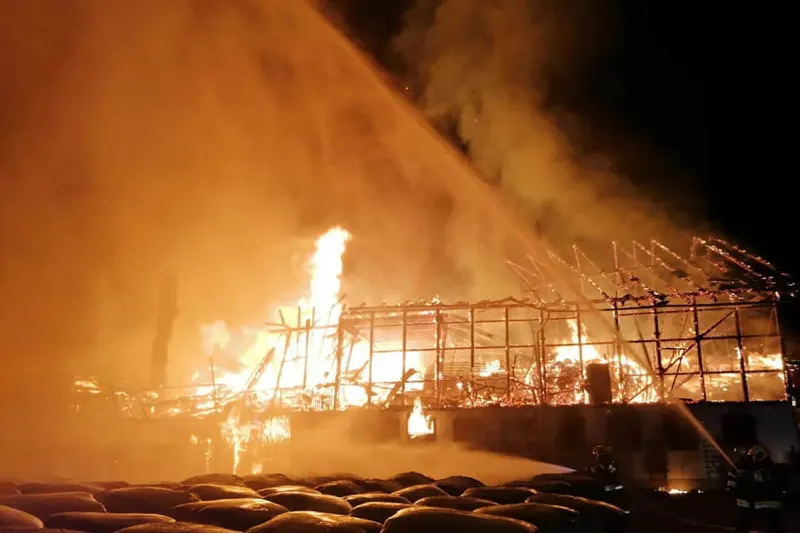 Mürzzuschlag - Brand eines Wirtschaftsgebäudes