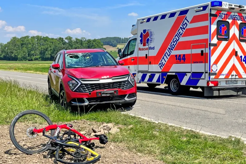 Hörhausen TG -  Velofahrer nach Unfall verstorben 