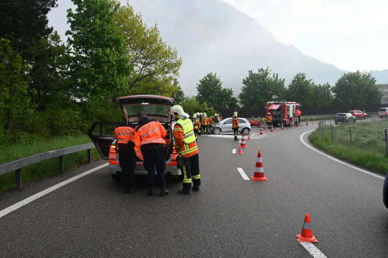 A3 Mels SG – Selbstunfall auf Autobahnausfahrt