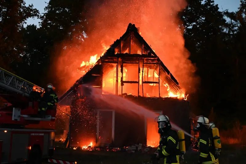 Soltau NI – Einfamilienhaus in Brand
