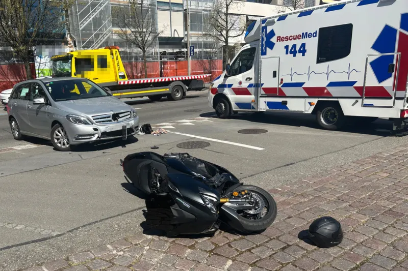 Unfall in Kreuzlingen TG – Mit einem entgegenkommenden Motorrad kollidiert