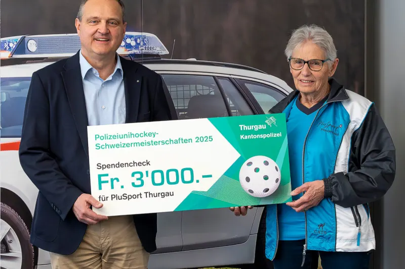 Frauenfeld TG – Polizeiunihockeyaner spenden Turniergewinn