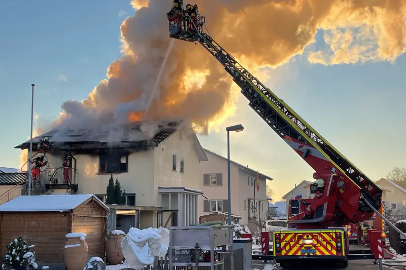 Frauenfeld TG - Ein Verletzter bei Brand