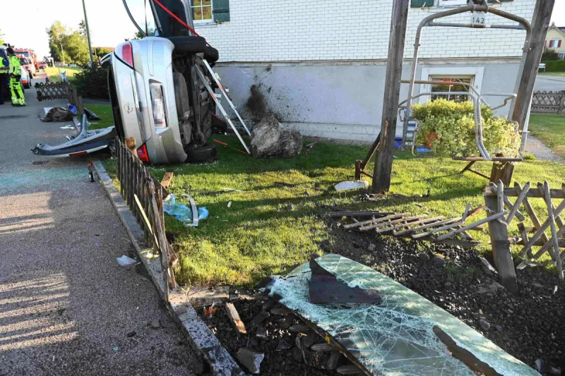 Andwil SG – Bei Selbstunfall im Garten gelandet