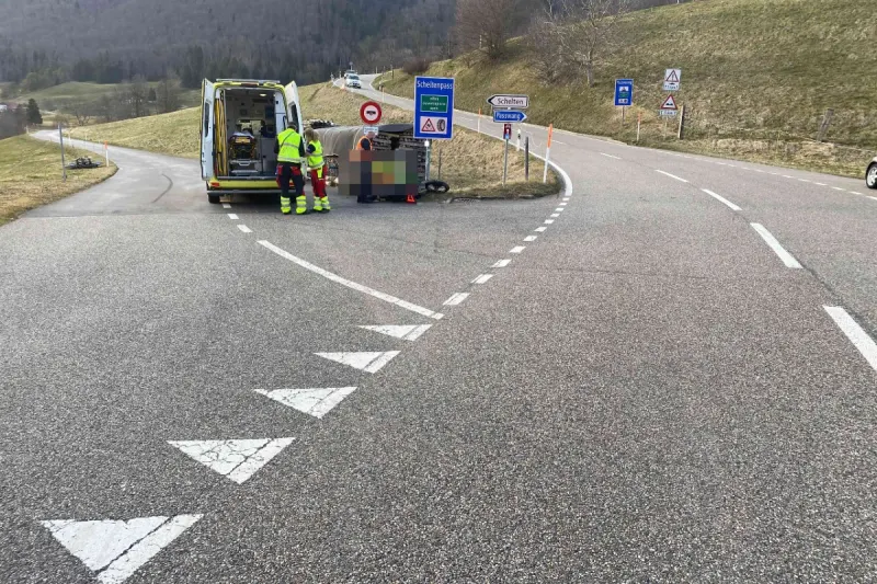 Ramiswil SO - Auf der Passwangstrecke verunfallt