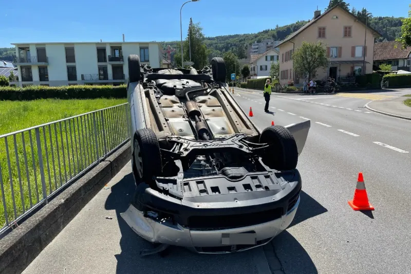 Villmergen AG - Alkohol war bei diesem Verkehrsunfall im Spiel