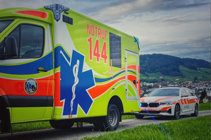 Unfall in Steinegg AI – E-Biker nach Kollision verletzt