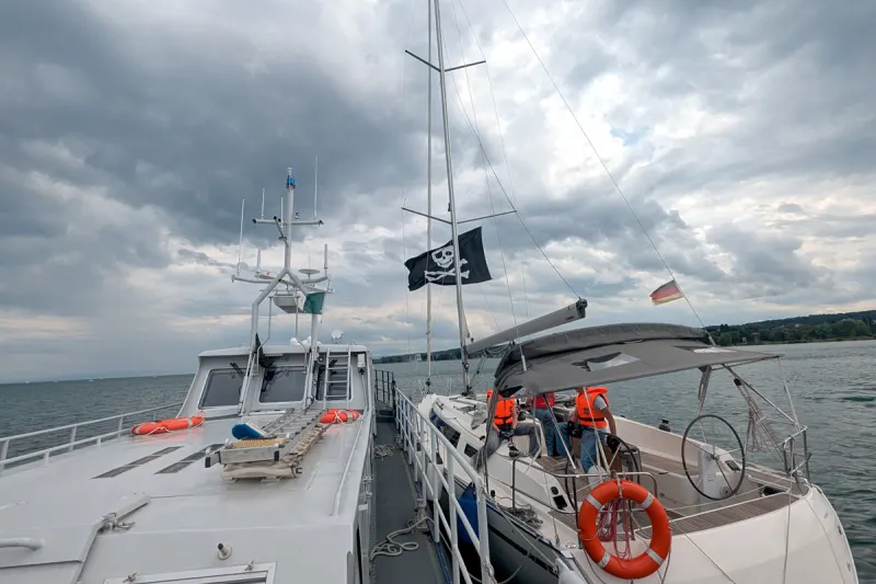 Konstanz BW – Zoll rettet Boot auf dem Bodensee