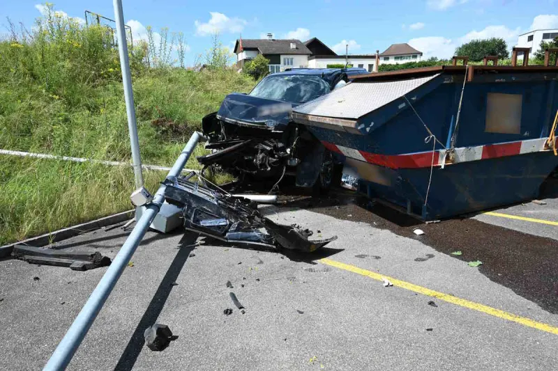 Mörschwil SG - Autofahrerin verunfallt im fahrunfähigen Zustand