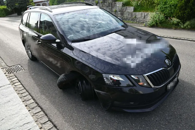 Rorschacherberg SG - 42-jähriger Mann nickt am Steuer ein