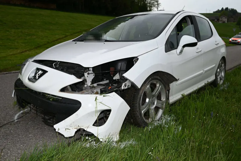 Bütschwil SG – Auto kommt von Strasse ab – Fahrer fahrunfähig