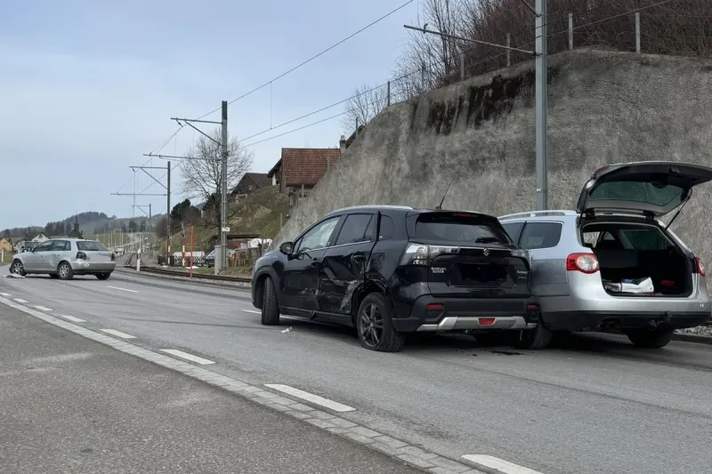 Steinegg AI - Heftiger Unfall beim Linksabbiegen