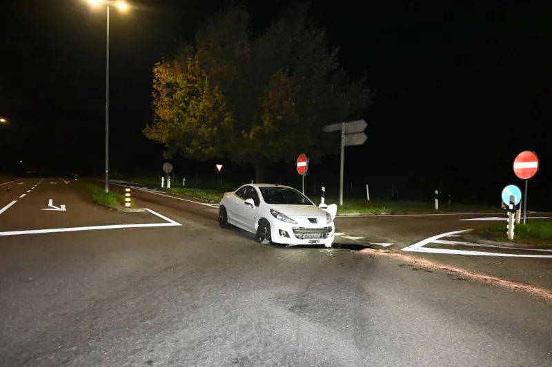 Mörschwil SG – Fahrunfähiger Autofahrer verursacht Selbstunfall