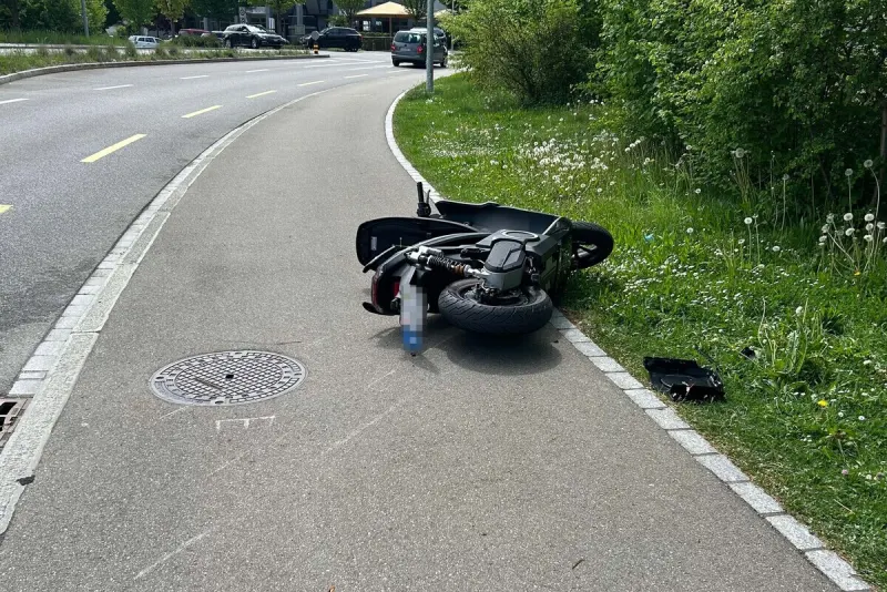Münchwilen TG – Motorradfahrer bei Selbstunfall verletzt