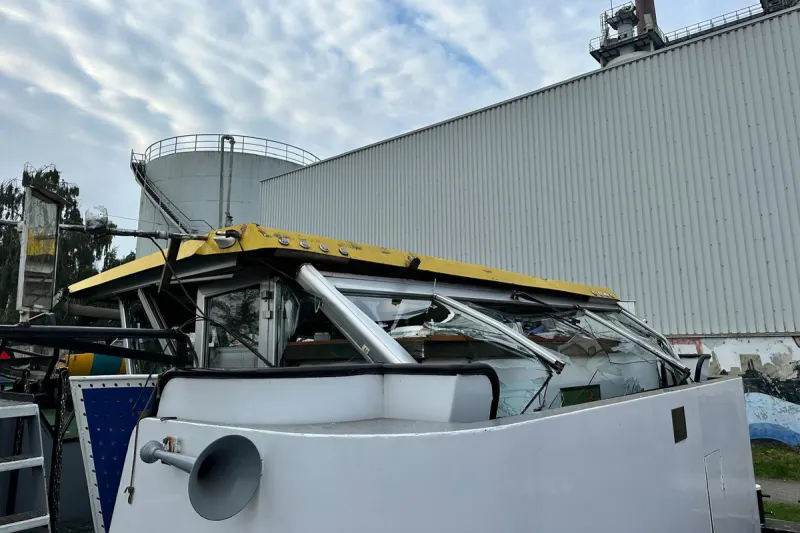 Osnabrück NI – Gütermotorschiff rammt Brücke