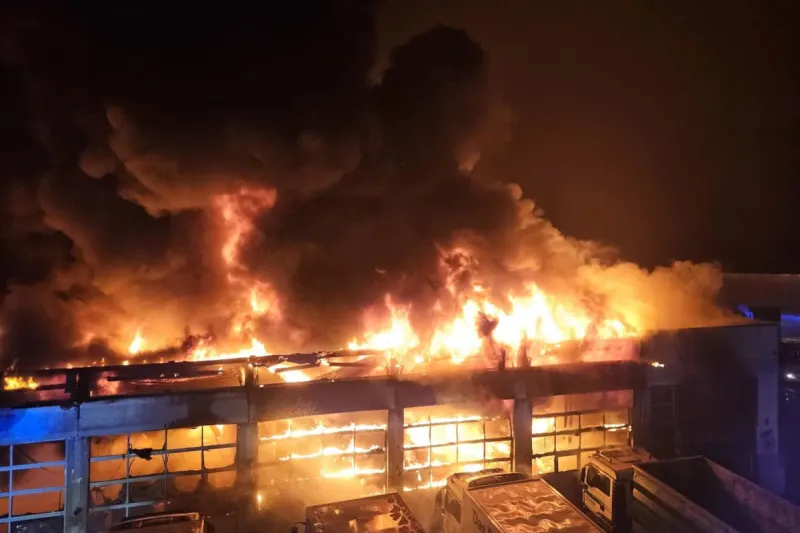 Lustenau – Großbrand auf Firmengelände