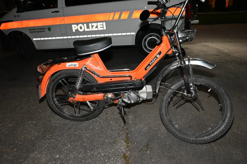 Flums SG – 16-Jähriger bei Selbstunfall unbestimmt verletzt