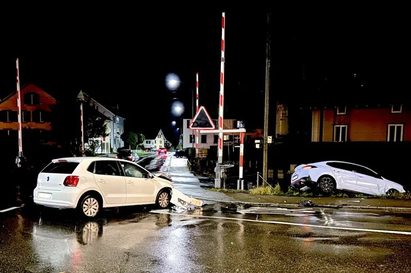 Amriswil TG - Unfall nach Missachtung des Stopp-Signals