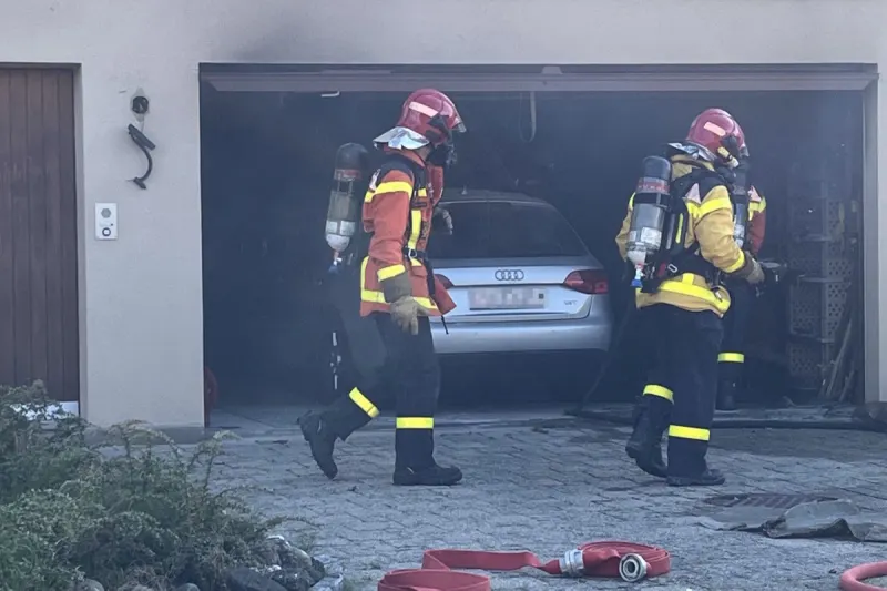 Mörschwil SG - Brand in einer Garage eines Einfamilienhauses