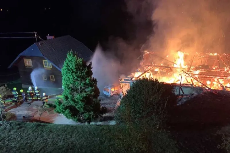 Drama in Fischbach - Mehrere Tiere in Brand gestorben