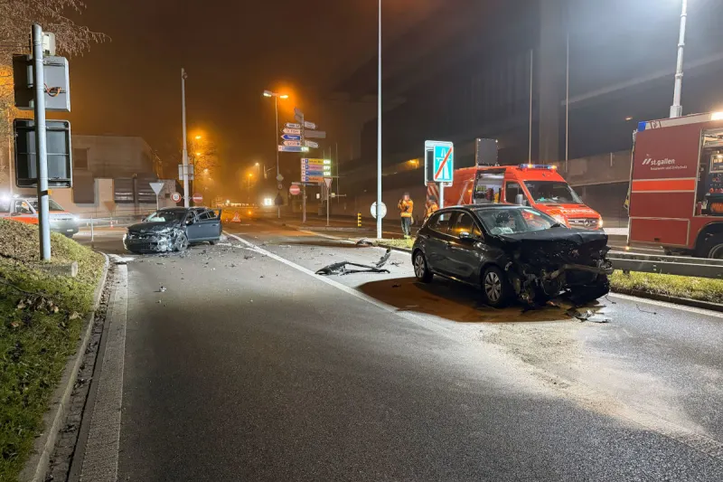 St.Gallen – Unfall mit Totalschäden