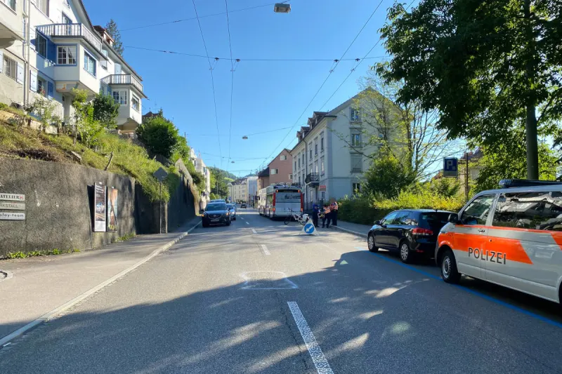 Stadt St. Gallen – Nach Kollision weitergefahren