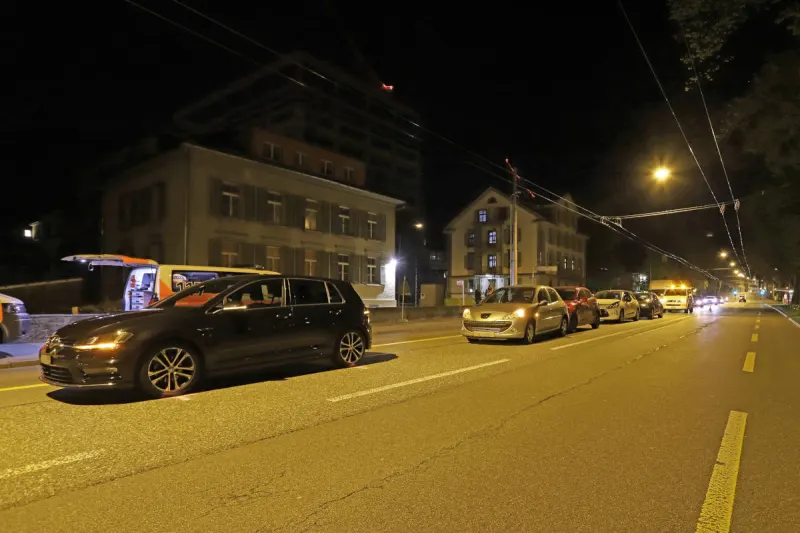 Stadt St. Gallen – Auffahrunfall mit fünf Fahrzeugen
