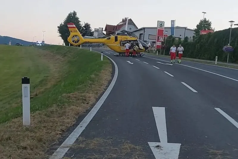Vorau ST – Junger Mopedlenker bei Unfall schwer verletzt