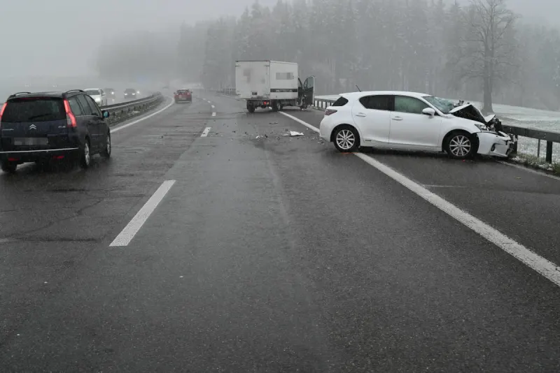 A1 Gossau SG – Mehrere Verkehrsunfälle auf der Autobahn