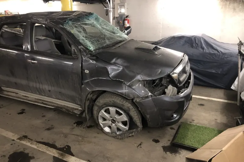 Spektakulärer Unfall in Ftan GR - Mit total beschädigtem Auto mehrere Kilometer gefahren