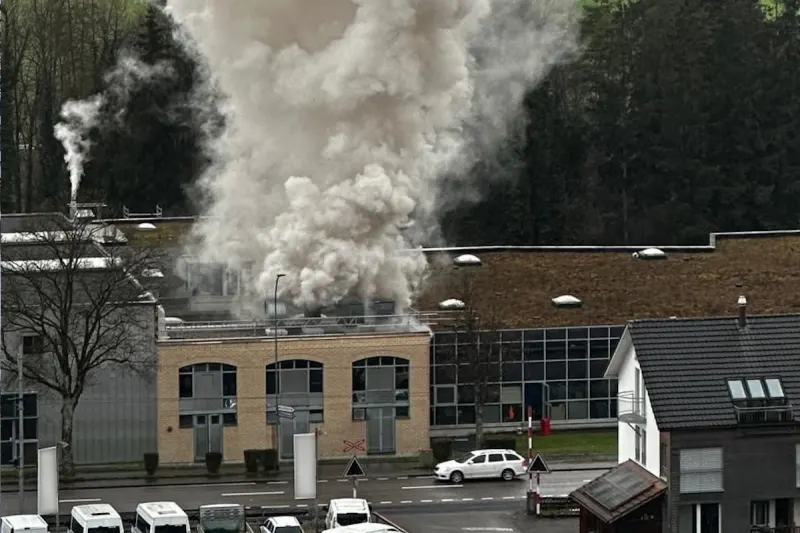 Matzingen TG – Brand in einem Firmengebäude