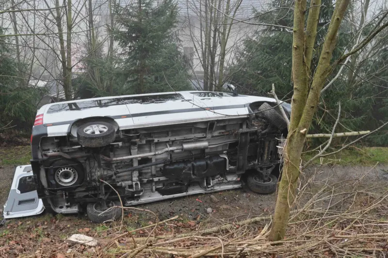 Dagmersellen LU – Kleinbus prallt bei Unfall gegen Bäume