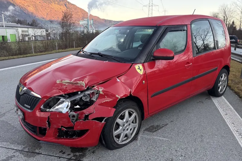 A13 Oberriet SG – Auffahrunfall verursacht Rückstau 
