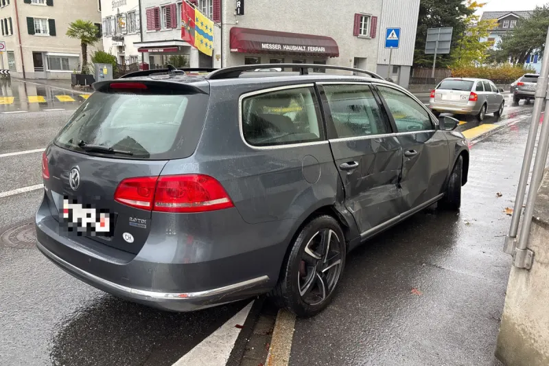 Näfels GL – Unfall am Stoppsignal