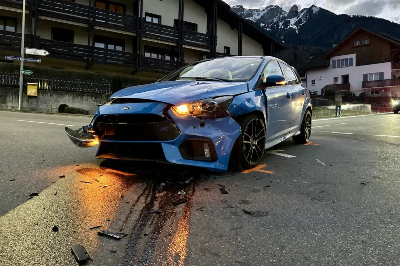 Triesen FL – Unfall beim Abbiegen