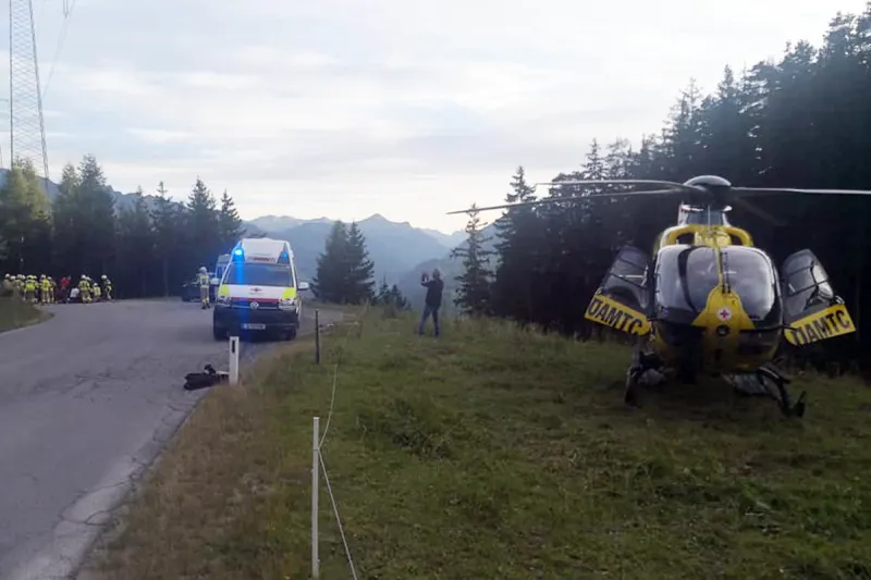 Kaunerberg - Schwerer Motorradunfall
