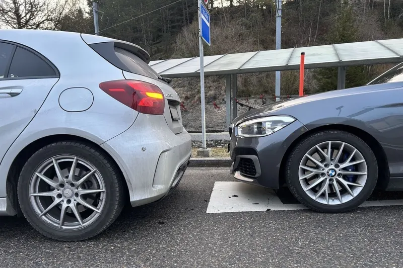 Zu spät gebremst – Auffahrunfall in Lustmühle AR 