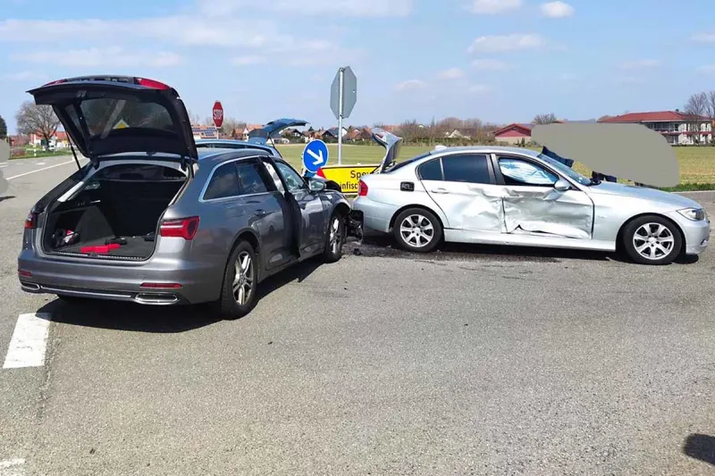 Edesheim - STOPP-Schild nicht beachtet - Frau verletzt