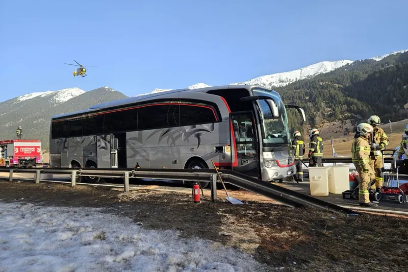 Lähn-Wengle – Schwerer Unfall mit Reisebus auf Fernpassstraße