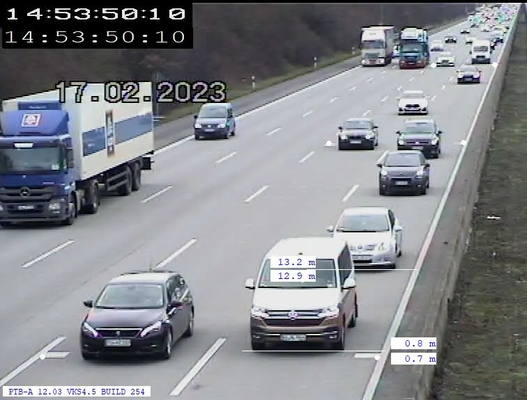 A5 Darmstadt – Bei 129 km/h nur 11 Meter Abstand