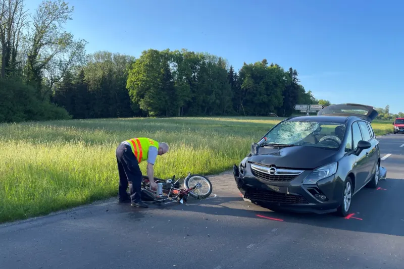Leimbach TG - Mofalenker nach Verkehrsunfall schwer verletzt