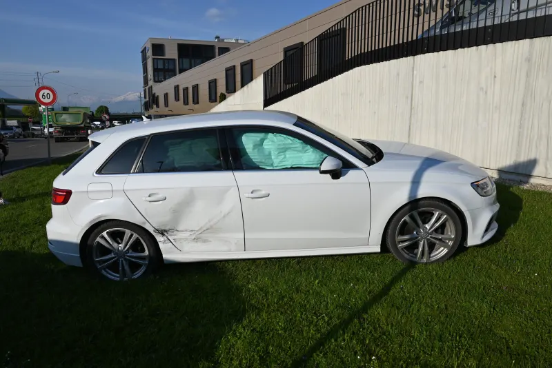 Kriessern SG - Unfall zwischen zwei Autos