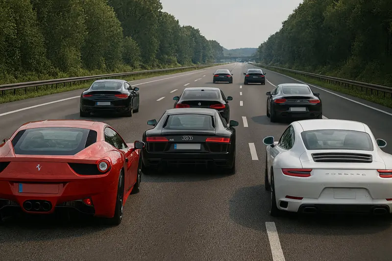 A23 Halstenbek SH – Autokorso nötigt Verkehrsteilnehmer auf Autobahn