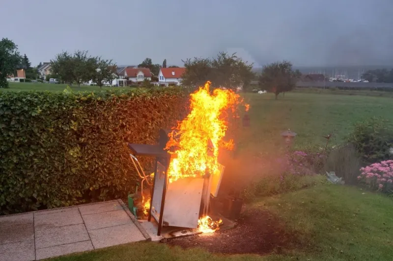 Altnau TG - Gasgrill in Brand geraten