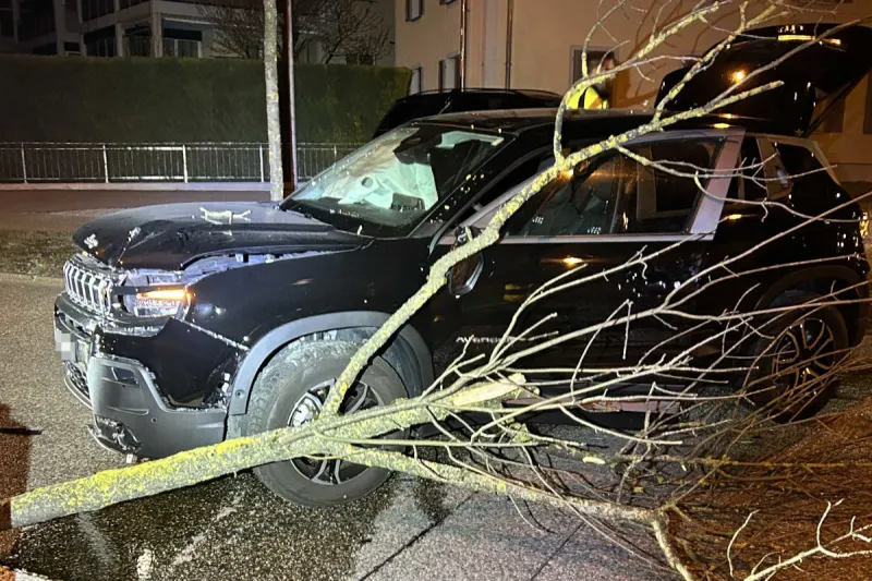 Aarburg AG – Unfall nach Sekundenschlaf am Steuer