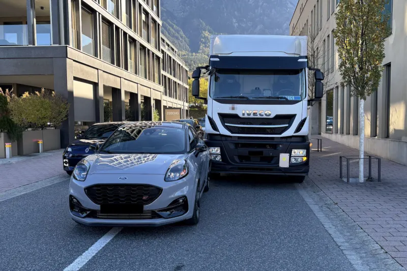 Schaan FL – Unfall bei Spurwechsel