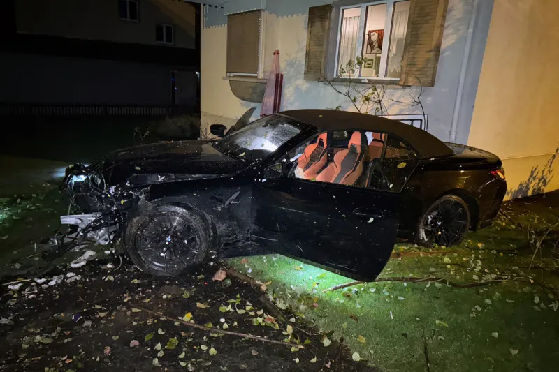 Weinfelden TG - Autofahrt endet in einem fremden Garten