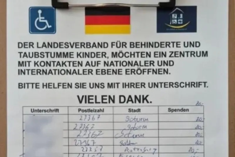 Zeven NI – Warnung von falschen Spendensammlern